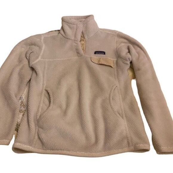 Womans Patagonia Fuzzy Botton Up Fleece Small - Picture 1 of 5
